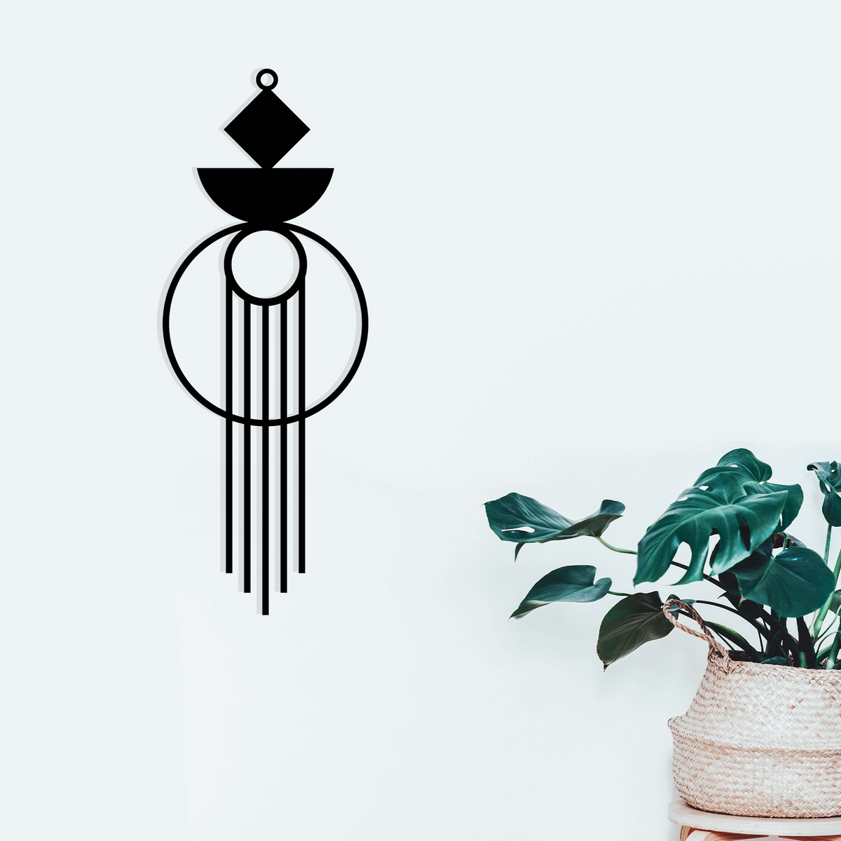 MODERN MACRAME, Μεταλλικό διακοσμητικό τοίχου