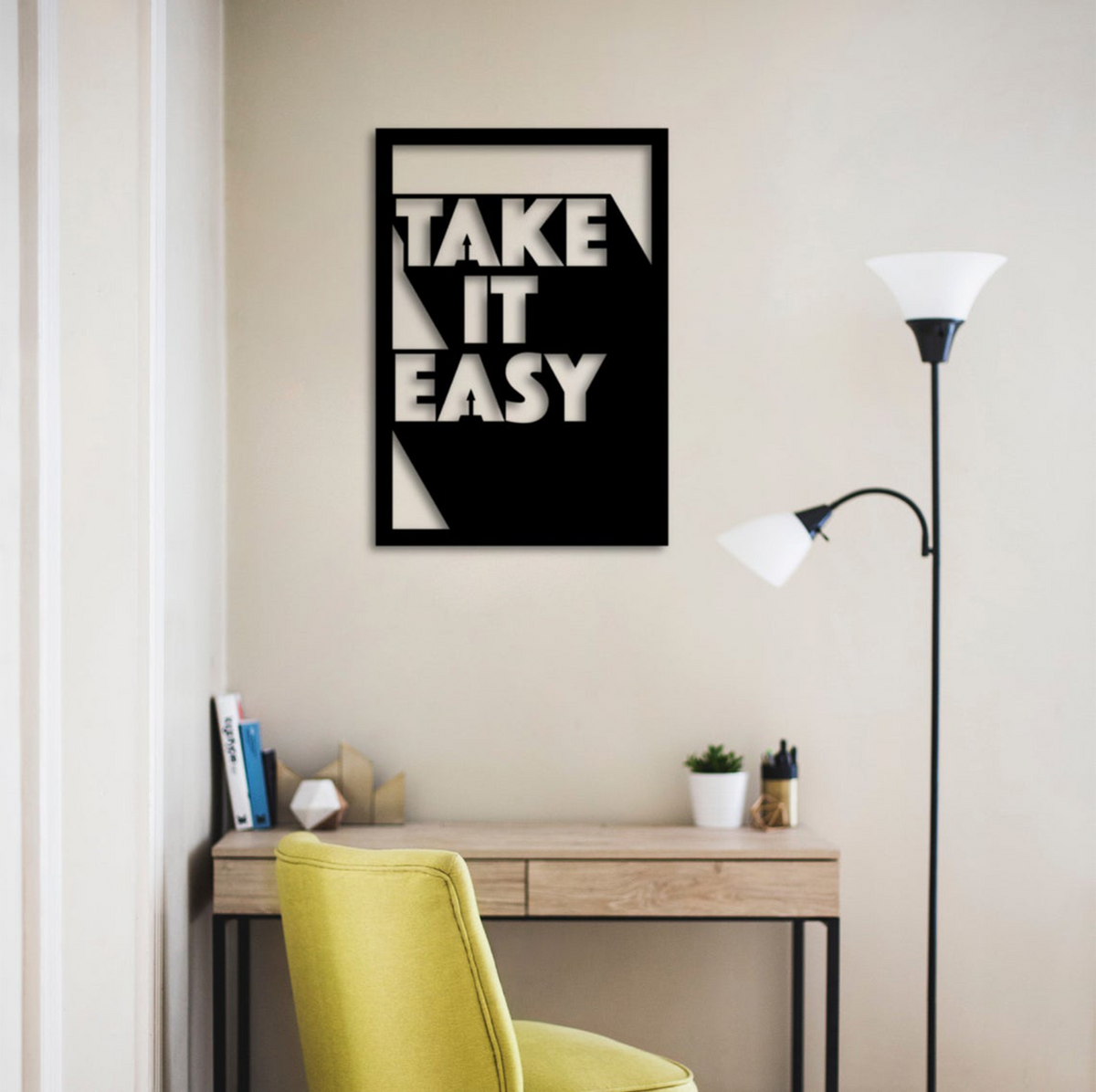 TAKE IT EASY, Μεταλλικό διακοσμητικό τοίχου