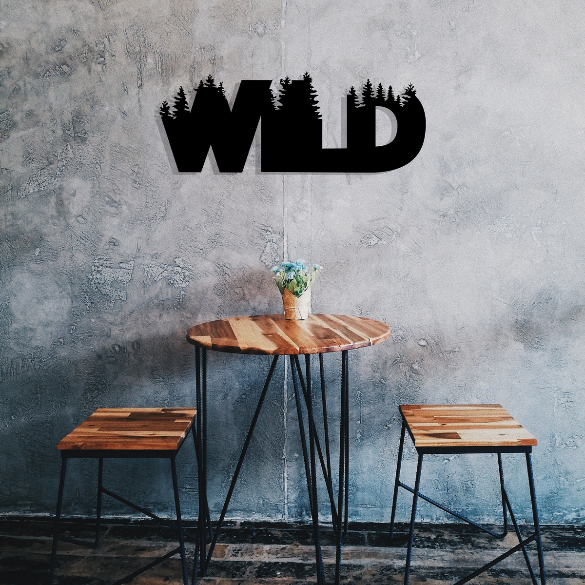 WILD, Μεταλλικό διακοσμητικό τοίχου