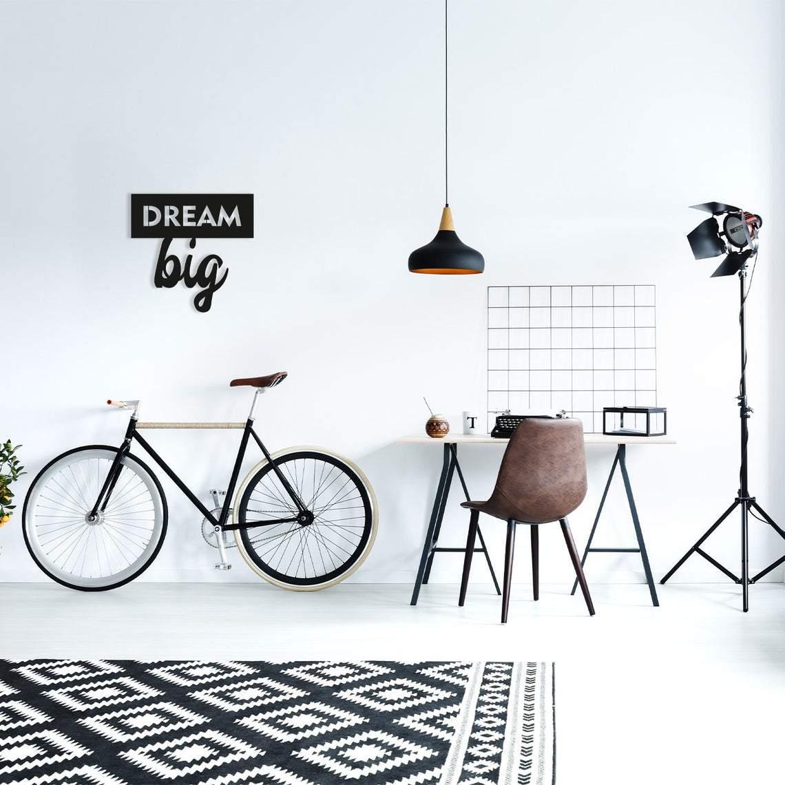 DREAM BIG, Μεταλλικό διακοσμητικό τοίχου - lovenwall