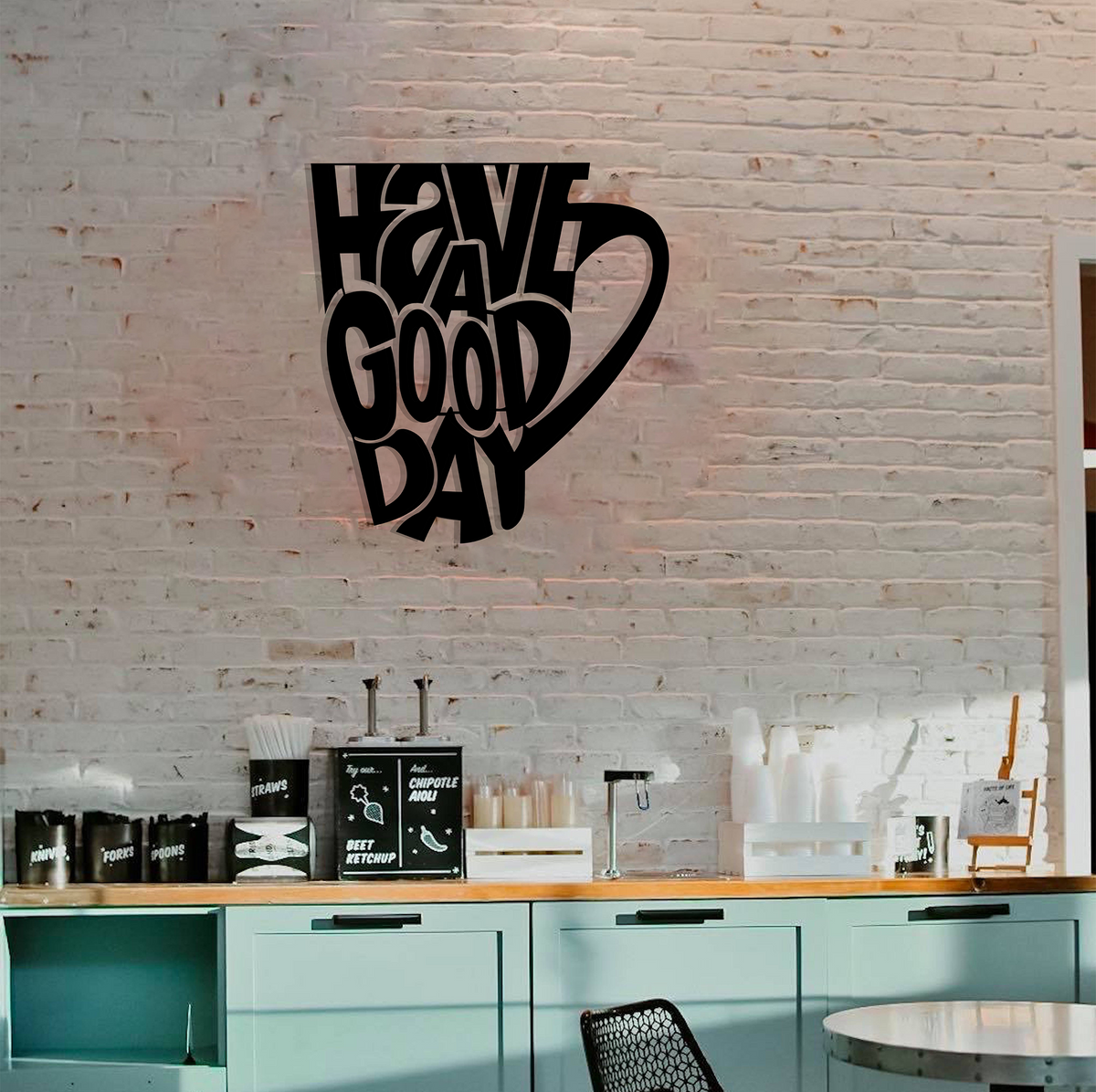 HAVE A GOOD DAY CUP, Μεταλλικό διακοσμητικό τοίχου