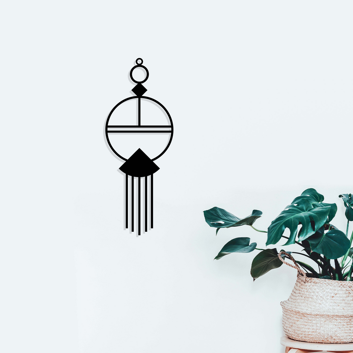 MODERN MACRAME, Μεταλλικό διακοσμητικό τοίχου