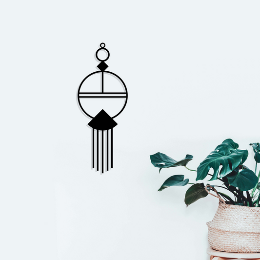 MODERN MACRAME, Μεταλλικό διακοσμητικό τοίχου