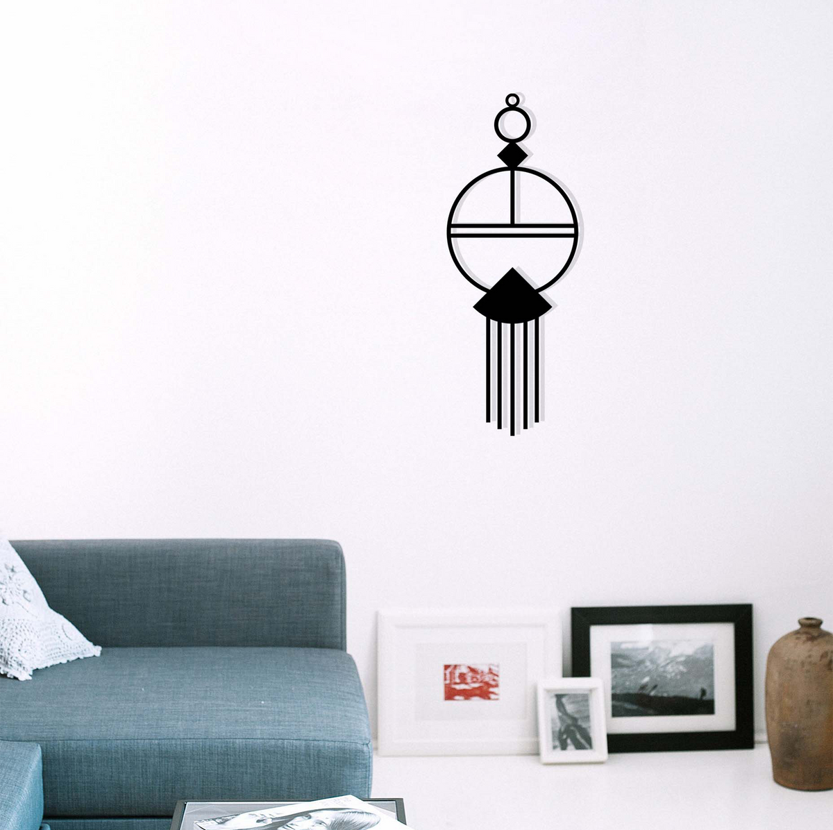 MODERN MACRAME, Μεταλλικό διακοσμητικό τοίχου