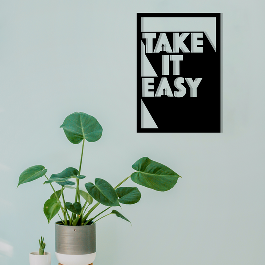 TAKE IT EASY, Μεταλλικό διακοσμητικό τοίχου
