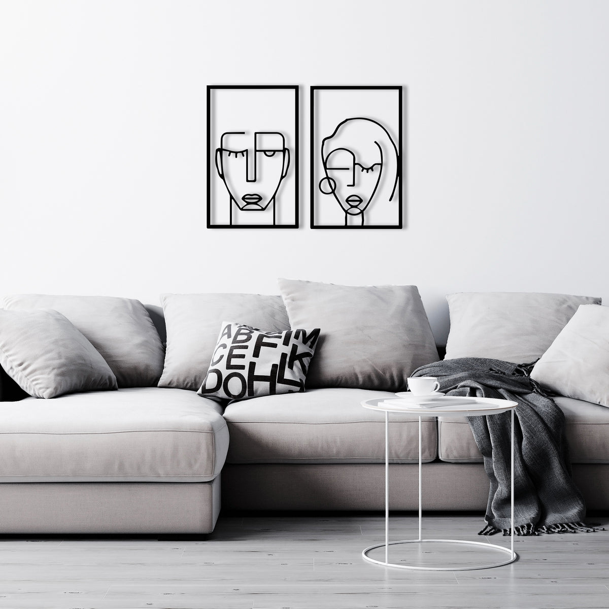 CUBIK FACES 2, Μεταλλικό διακοσμητικό τοίχου